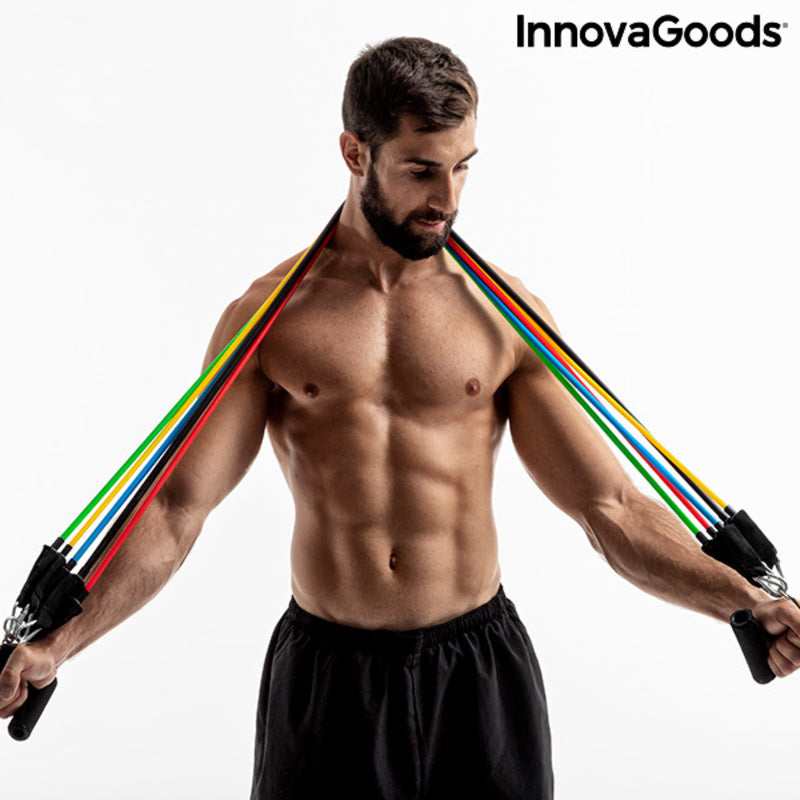 Widerstandsbänder Set mit Zubehör und Trainingsguide Rebainer
