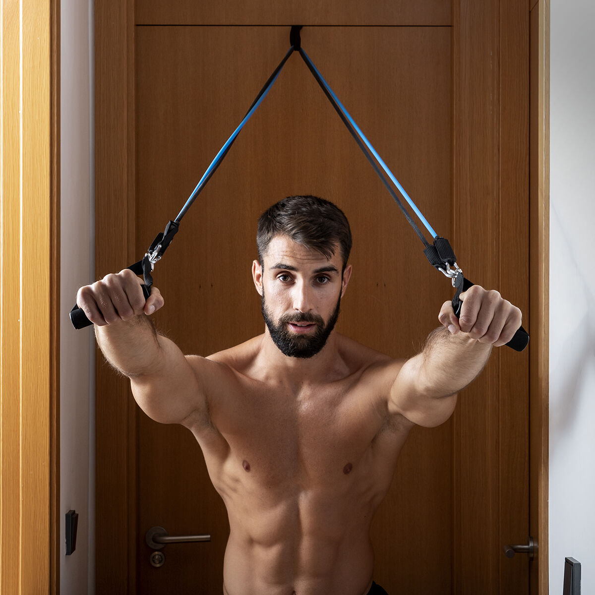 Widerstandsbänder Set mit Zubehör und Trainingsguide Rebainer