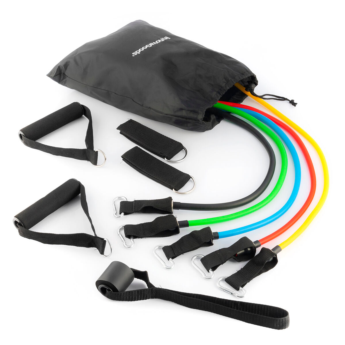 Widerstandsbänder Set mit Zubehör und Trainingsguide Rebainer