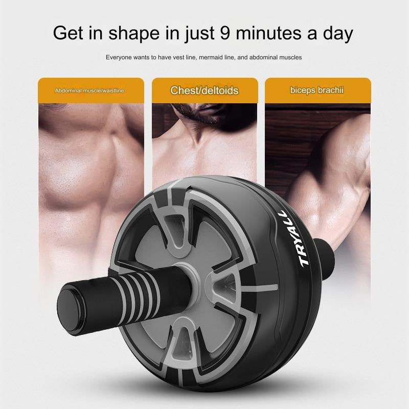 Ab Wheel mit automatischem Rückprung – Bauchtrainer für Zuhause inkl. Kniematte